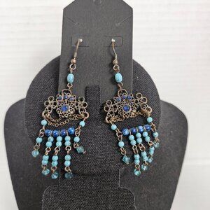 Vintage Turquoise style dangle earrings